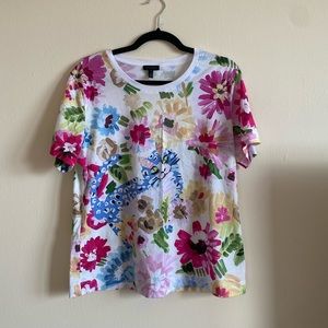 Escada cat flower top